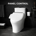 Premium Heated Electric Bidet Toilet Seat with LED Lighting - Luxurious Comfort in White
