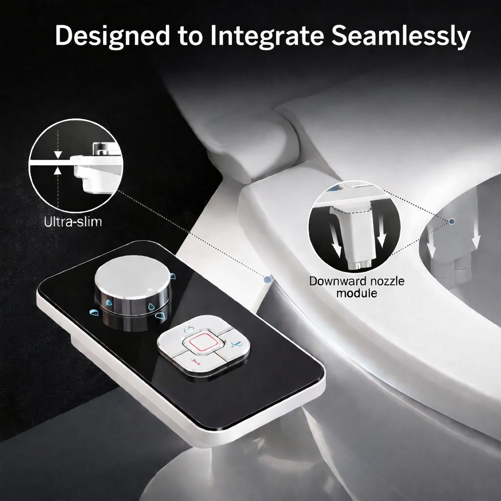 Premium Bidet Toilet Seat Attachment with Dual Spray Cleansing