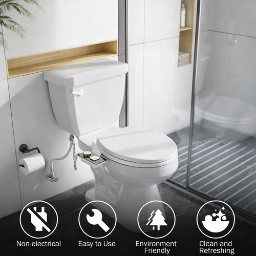 Premium Bidet Toilet Seat Attachment with Dual Spray Cleansing